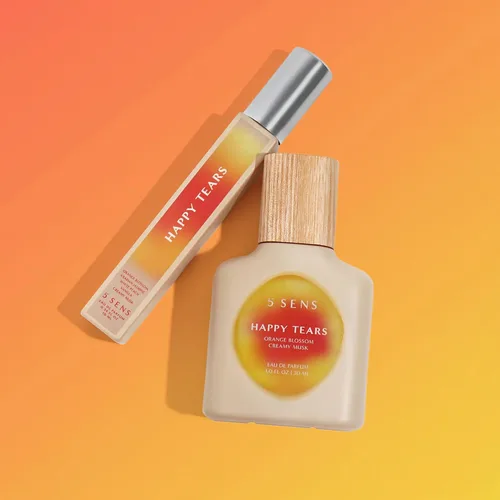 Vista 2 de 5 SENS Happy Tears Eau de Parfum - Espray de viaje (0.3 onzas líquidas), fragancia fina limpia y duradera, floral cálido con azahar, jazmín árabe