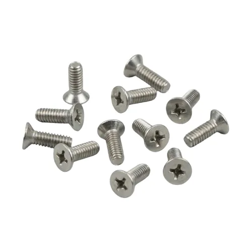 Vista 11 de Tornillos Phillips M1.6 x 4 mm avellanados de cabeza plana NACX, A2-70, tono plateado, acero inoxidable 304, 100