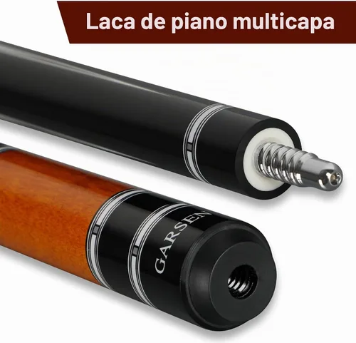 Vista 2 de GARSEN Palo de taco de billar de 58 pulgadas, 18 onzas, 19 onzas, 20 onzas, 21 onzas, barra de billar Free replacement within 2 years,Piano Baking