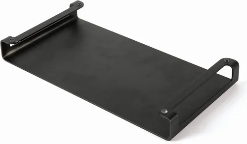 Vista 3 de M&T Displays Soporte universal para monitor de 31 libras, capacidad de transporte segura, organizador de estante de metal de aluminio para Negro