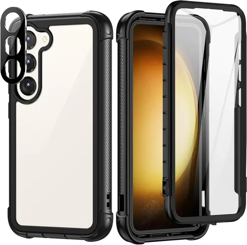 Vista 21 de seacosmo Diseñada para funda de teléfono Galaxy A14 5G, cubierta de cuerpo completo a prueba de golpes, con protector de pantalla integrado, funda
