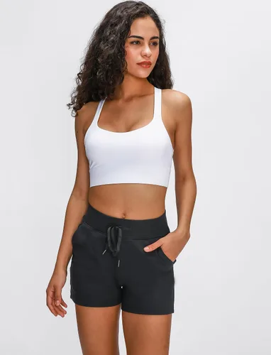 Vista 3 de Sujetador deportivo Icyzone para mujer, Sujetador de yoga con tirantes, para entrenar, ropa de deporte con tirantes, con relleno