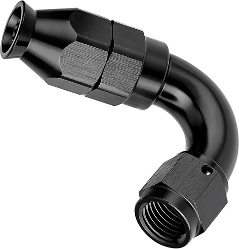 Vista 9 de EVIL ENERGY - Adaptador de manguera de una pieza PTFE 4AN de 30 grados, aluminio, color negro