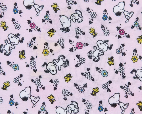 Vista 3 de INTIMO Peanuts Snoopy Woodstock Flowers Friends Camisón de dormir para niña