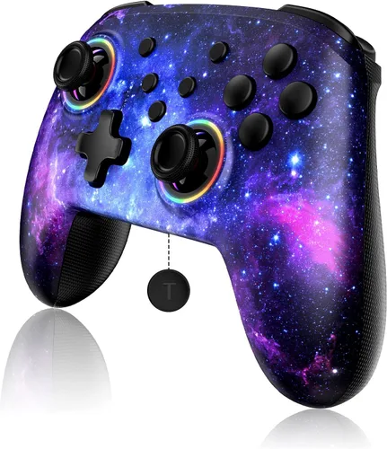 Vista 9 de Controlador inalámbrico NexiGo con efecto Hall (sin zona muerta) para Switch 2 y Switch, controladores para Nintendo Switch, controlador Bluetooth