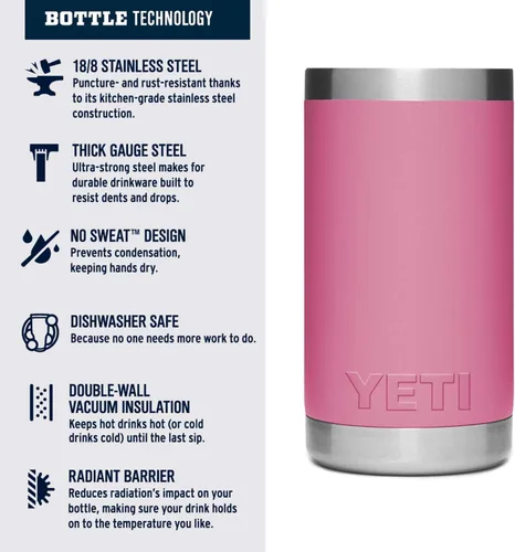 Vista 156 de YETI Rambler Jr. - Botella de 12 onzas para niños, con tapa con pajilla