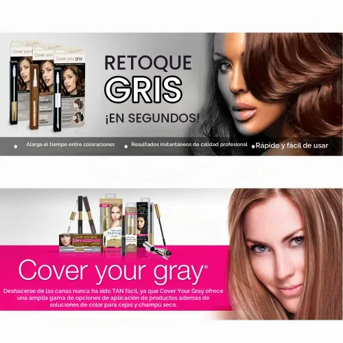Vista 4 de Cover Your Gray Barra de retoque de color de cabello - Negro