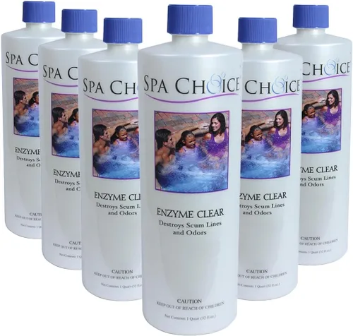 Vista 12 de SpaChoice Bañera de hidromasaje transparente de 1 pinta de hidromasaje, clarificador de spa, fabricada en Estados Unidos Removes Scum Lines
