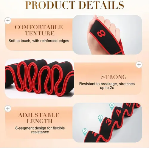 Vista 4 de Fitness Resistance Band for Stretching and Yoga