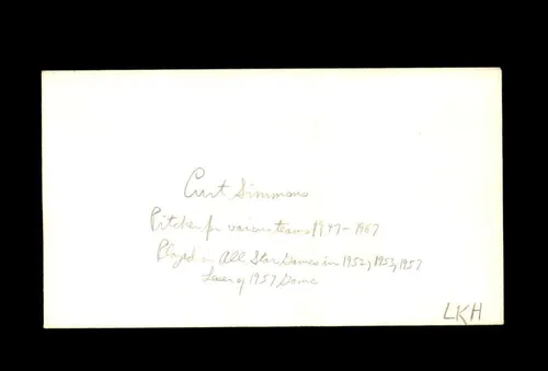 Vista 2 de Curt Simmons Signed 1983 FDC Babe Ruth Cache New York Yankees Autograph
