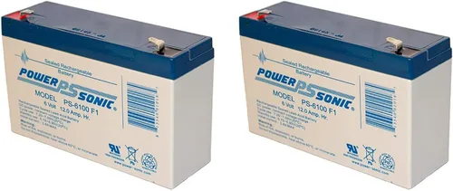 Vista 2 de Power Sonic PS-6100 6V 12AH UPS Batería de repuesto compatible con Panasonic CLRB0610P - 2
