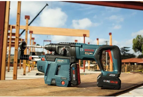 Vista 9 de BOSCH Kit extractor de polvo móvil GDE18V-26DB15 SDS-plus® Bulldog™ con (1) batería de alimentación avanzada CORE18V® de 4 Ah