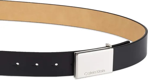 Vista 3 de Calvin Klein Cinturón de hebilla con logotipo grabado casual para hombre