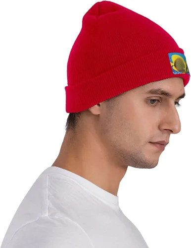 Vista 5 de Knitted Hat Royal Angel Fishes Print Beanie for Women Soft Warm Beanie Cap Casual Knit Hat Men Winter Beanies