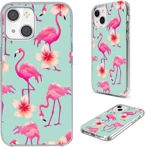 Vista 14 de Funda para iPhone 14/13, funda transparente de TPU suave de ajuste delgado con diseño de paraguas rojo de la torre Eiffel de París, a prueba de Una