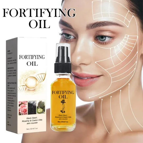 Vista 2 de 3 piezas de aceite de rosa mosqueta, aceite de ricino, aceites de semillas negras, suero facial de rosa mosqueta, hidratante facial orgánico