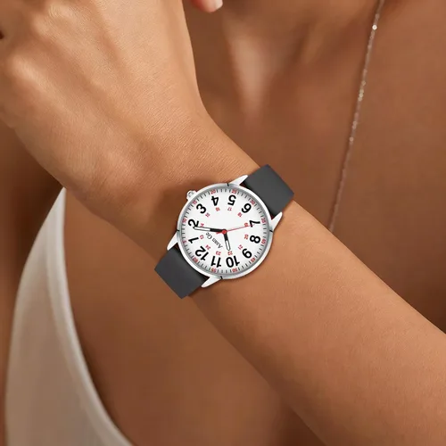 Vista 6 de Asan Ge Watches for Women, Fashion 3ATM Waterproof Minimalist Lightweight Easy-to-Read Analog Silicone Watch Suitable for Daily Work, Leisure