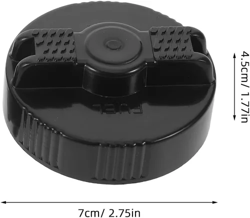 Vista 2 de Tapa del tanque de gas de la carretilla elevadora de 2 piezas: Tapa de llenado de aceite resistente con tornillo - Adecuado para carretillas