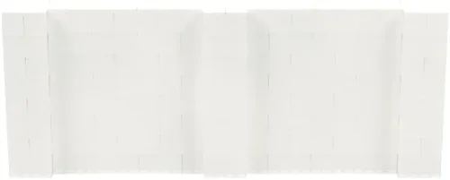 Vista 189 de EverBlock Kit de pared de 5 x 4 pies Bloques de construcción modulares Sistema de pared para edificios, pantallas y estructuras Divisor