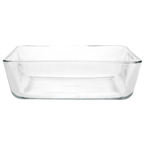 Vista 2 de Pyrex (1) plato de vidrio 7212 y (1) tapa azul marino 7212-PC - Fabricado en los Estados Unidos