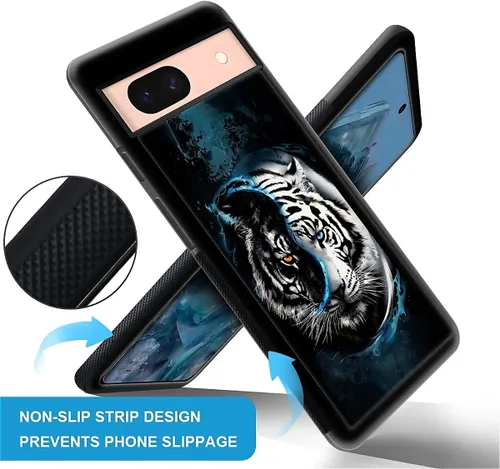 Vista 150 de Compatible con Google Pixel 4A 5G Mobile Case Creative Acrylic Panel trasero Silicona Protección Grip especialmente diseñado para Google Pixel 4A 5G