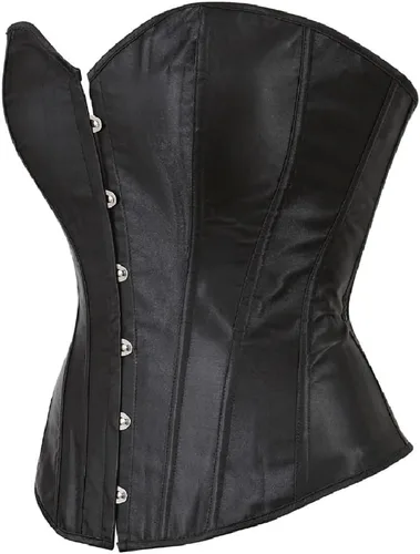 Vista 2 de frawirshau - Corsés para mujer, talla extragrande, corsé negro, sexy, corsé, bustier, top de lencería