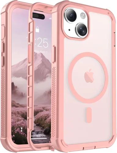 Vista 19 de jaroco - Funda magnética compatible con MagSafe para iPhone 11 de 6.1 pulgadas; protección de grado militar contra caídas, de doble capa