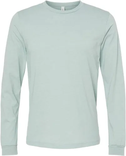 Vista 44 de Canvas Filmore 3501 - Camiseta de 4.2 onzas para hombre manga larga (1) Ceniza + (1) Jaspeado atlético