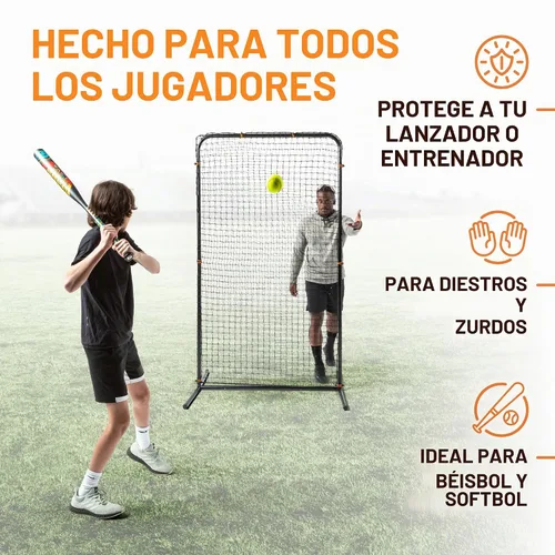 Vista 4 de ACELETIQS Baseball Pitching Net & i-Screen (Compact & XL Sizes) Softball Baseball Pitcher Protector for Batting Cages and Fields Heavy Duty Net
