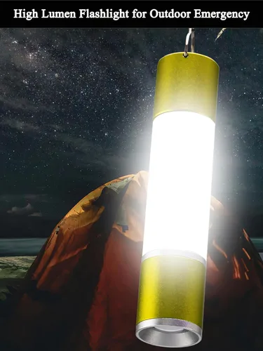 Vista 6 de Linternas LED portátiles de 10000 lúmenes recargables, linterna táctica súper brillante con 6 modos, potente luz con zoom, linterna impermeable