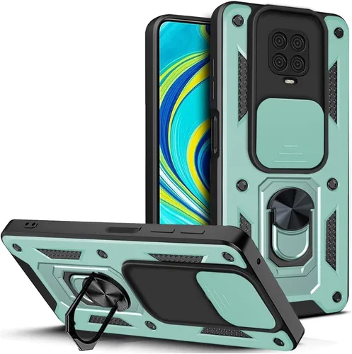 Vista 90 de Compatible con Tecno Camon 18P Bracket Shell, Slide Camera Lens Cover Case Azul