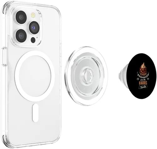 Vista 4 de Harris Family Christmas Costume Hot Chocolate Matching Party PopSockets MagSafe PopGrip for iPhone