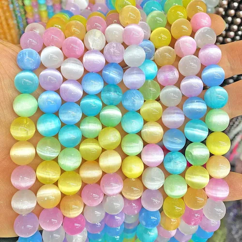 Vista 13 de 4MM 88 piezas de cuentas sueltas de piedra natural verde turquesa africana para hacer pulseras y collares de bricolaje