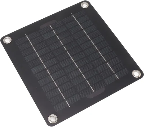 Vista 5 de Kit de panel solar, kit de panel solar portátil de 10 W, mantenedor de batería solar de 12 V con adaptador de encendedor de cigarrillos clip