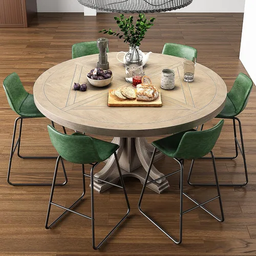 Vista 11 de YaFiti - Juego de 2 sillas de comedor de 18 pulgadas, sillas modernas tapizadas para comedor con cojines de piel sintética y patas de metal, silla