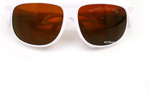 Vista 9 de MCWlaser 190-540nm y 800-1700nm Gafas de Seguridad Láser OD5+, Protección Yag, Láser Azul, Verde y Luz UV, Anteojos de Protección Láser para 405nm