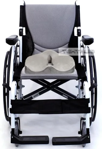 Vista 5 de Tektrum Cojín ortopédico de espuma viscoelástica para el dolor de espalda, ciática, coxis, coxis, alineación espinal, hemorroides, próstata, sentado