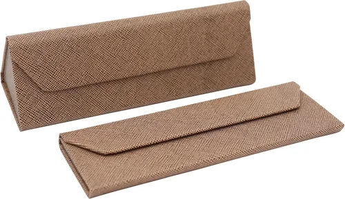 Vista 7 de Real Sic Funda para lentes de sol para hombres y mujeres, soporte magnético plegable para lentes de sol, inspirado en el color sólido