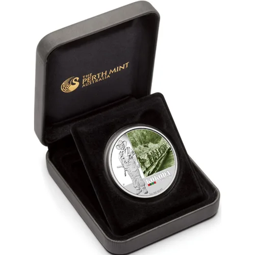 Vista 2 de 2012 1 oz Proof Silver Battle of Kokoda Coin.