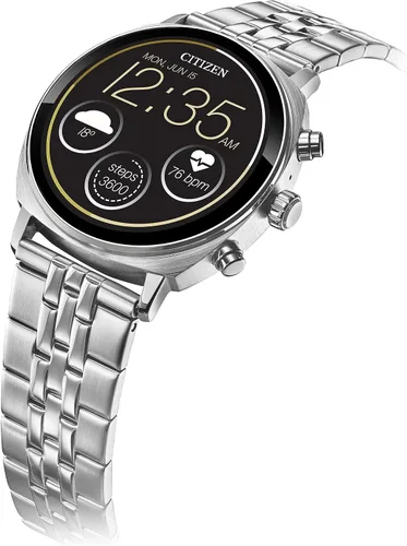 Vista 2 de Citizen CZ Smart PQ2 - Reloj inteligente unisex de 1.614 in con aplicación YouQ con IBM Watson® AI y NASA Research, Wear OS por Google, recursos
