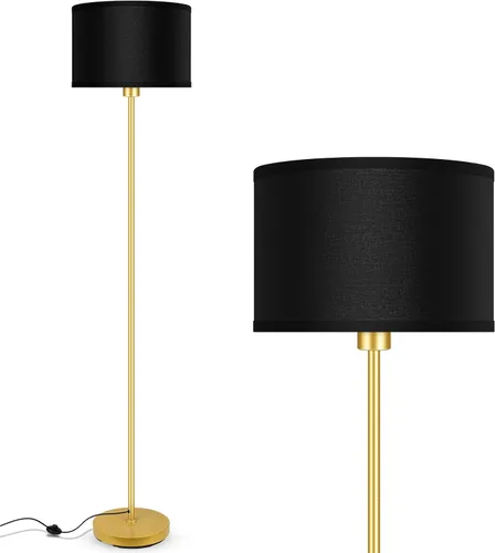 Vista 17 de AUQUEE Floor Lamp, Standing Lamp, Modern Stand Up Lamps with Purple Lampshade, 59" Tall, Foot Switch, Simple Living Room Decor for Kids Room, Girls