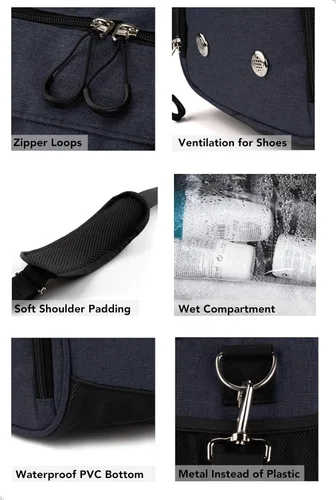 Vista 2 de Fitgriff Bolsa de gimnasio para hombres y mujeres con compartimento para zapatos y artículos húmedos, bolsa de lona para viajes, deportes, fitness