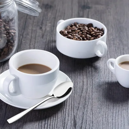 Vista 5 de Kekow Mini cucharas de café de 12 piezas/cuchara de expreso, 5.04 pulgadas