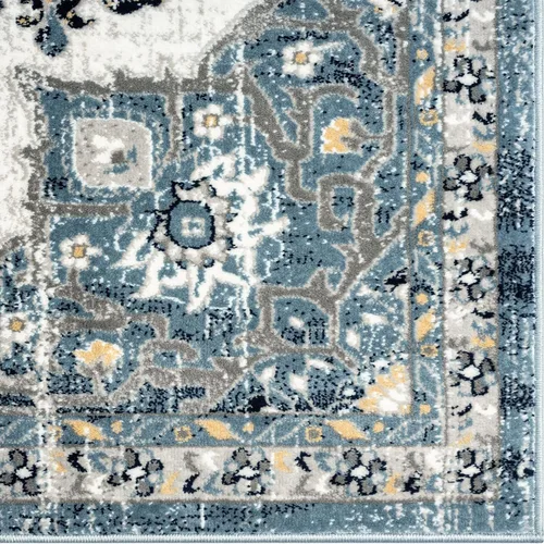 Vista 7 de LUXE WEAVERS Alfombra marroquí bohemia, 6 x 9, azul