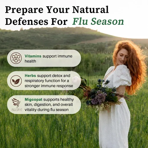 Vista 8 de Migcopat Gotas liposomales de drenaje linfático 26 en 1, con equinácea, cúrcuma, saúco, diente de león, vitaminas y verbascum para pulmones, sistema