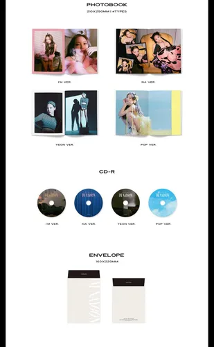 Vista 6 de TWICE NAYEON IM NAYEON 1st Mini Album ( YEON Ver. +FOLDED POSTER(FIRST PRESS ONLY)+STORE GIFT CARD ) K-POP SEALED