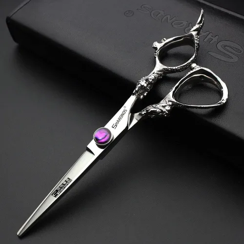 Vista 2 de Tijeras de corte de pelo, tijeras profesionales de peluquería de 6 pulgadas, uso doméstico para hombre, mujer, adultos, niños, bebés