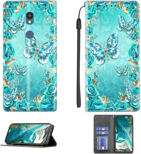 Vista 356 de jioeuinly ATT Motivate 2 - Funda compatible con ATT Motivate 2, funda con soporte abatible y cierre magnético DJS