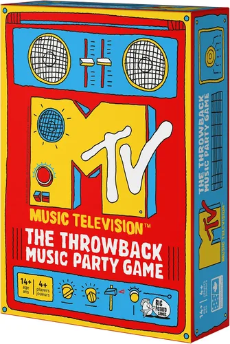 Vista 4 de Big Potato MTV Game, The Music Throwback Party Quiz Juego de mesa, para adultos y adolescentes a partir de 14 años