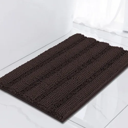 Vista 84 de Turquoize Alfombra de baño de chenilla de lujo para baño, extra absorbente, alfombra de ducha de microfibra antideslizante para baño, alfombra Aqua